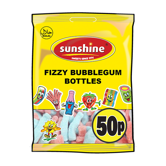 Fizzy Bubblegum Bottles - Box of 12