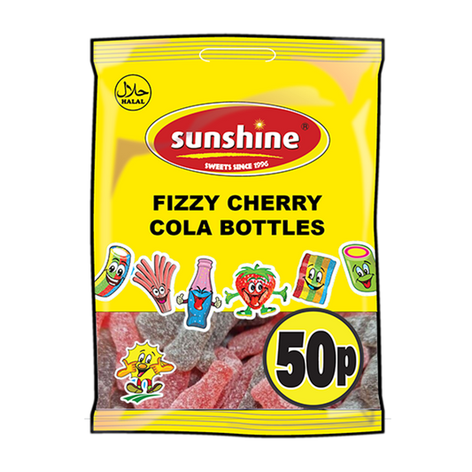 Fizzy Cherry Cola Bottles - Box of 12