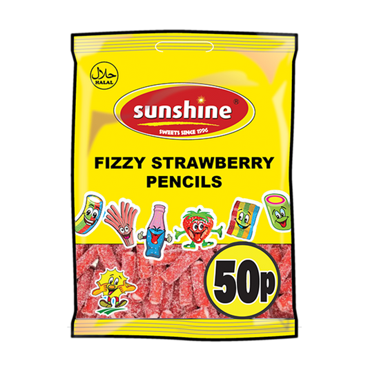 Fizzy Strawberry Pencils - Box of 12