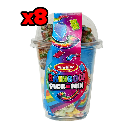 Rainbow Pick 'n' Mix Cup - Box of 8