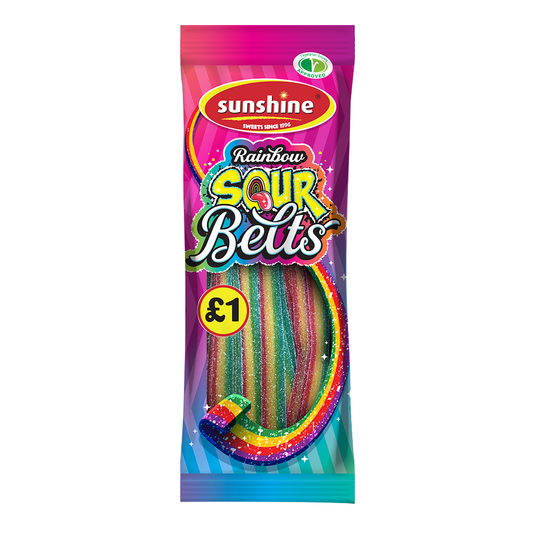 Sour Belts Rainbow - Box of 12