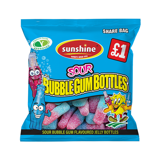 Sour Bubblegum Bottles - Box of 12