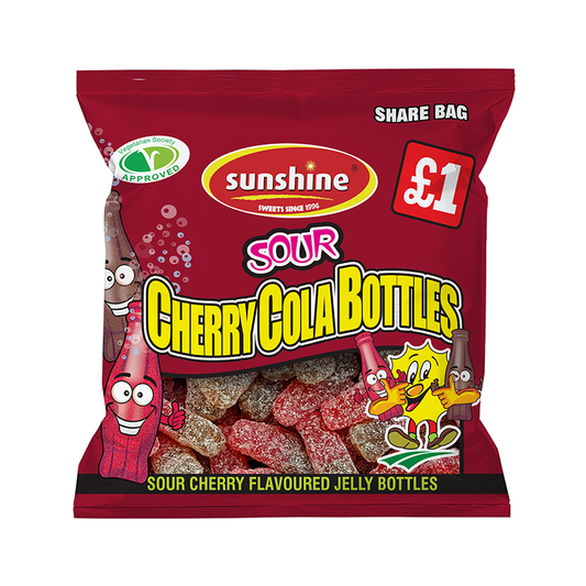 Sour Cherry Cola Bottles - Box of 12