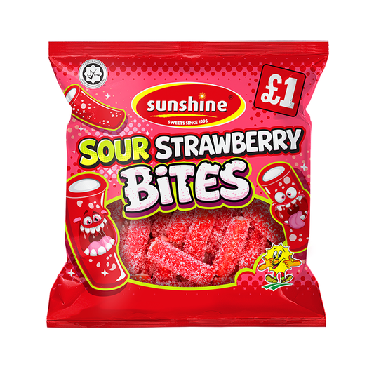 Sour Strawberry Bites - Box of 12