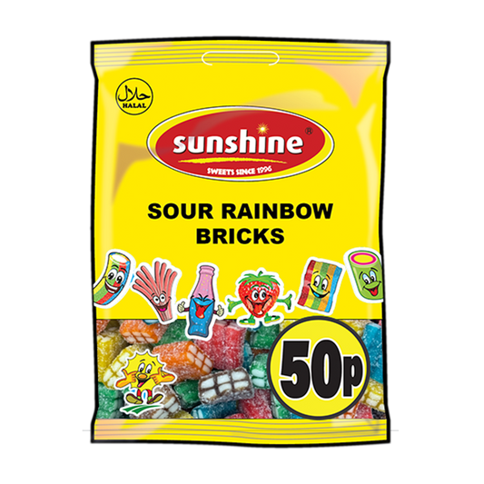 Sour Rainbow Bricks - Box of 12