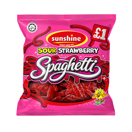 Sour Strawberry Spaghetti - Box of 12