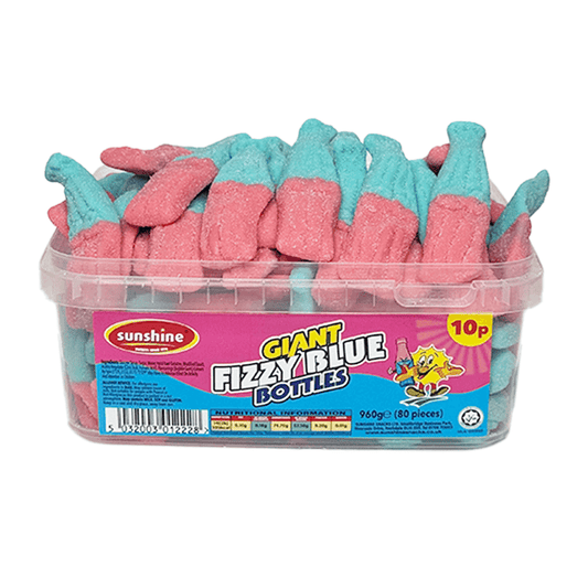 Giant Fizzy Blue Bottles Tub - 960g