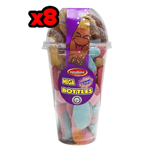 Mega Fizzy Bottles Cup - Box of 8