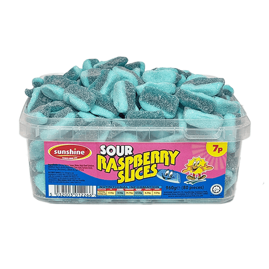 Sour Raspberry Slices Tub - 960g