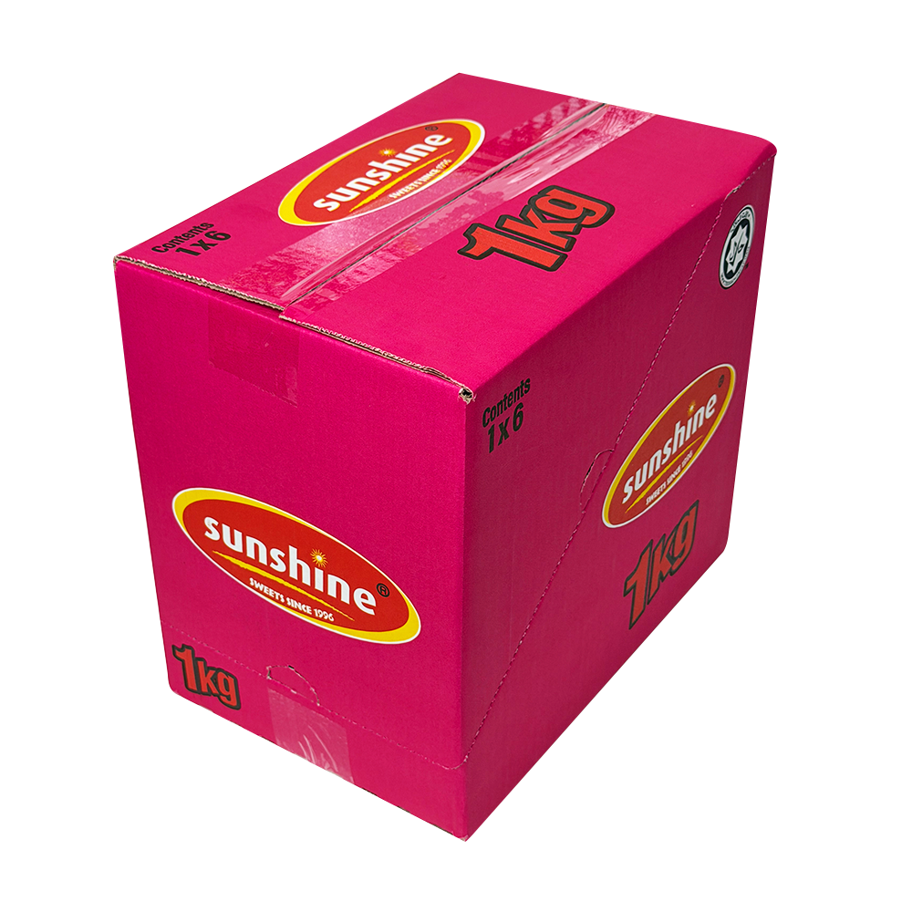 1kg Sour Strawberry Bites - Box of 6