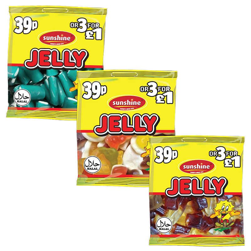Jelly Selection Box - 3 for £1 (96 Packets)