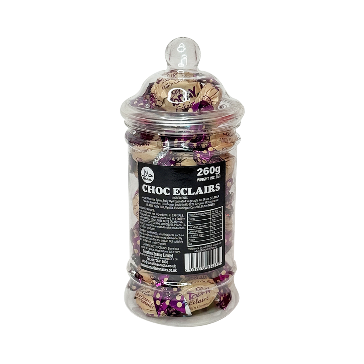 Chocolate Eclairs - Sweet Jar - Box of 6