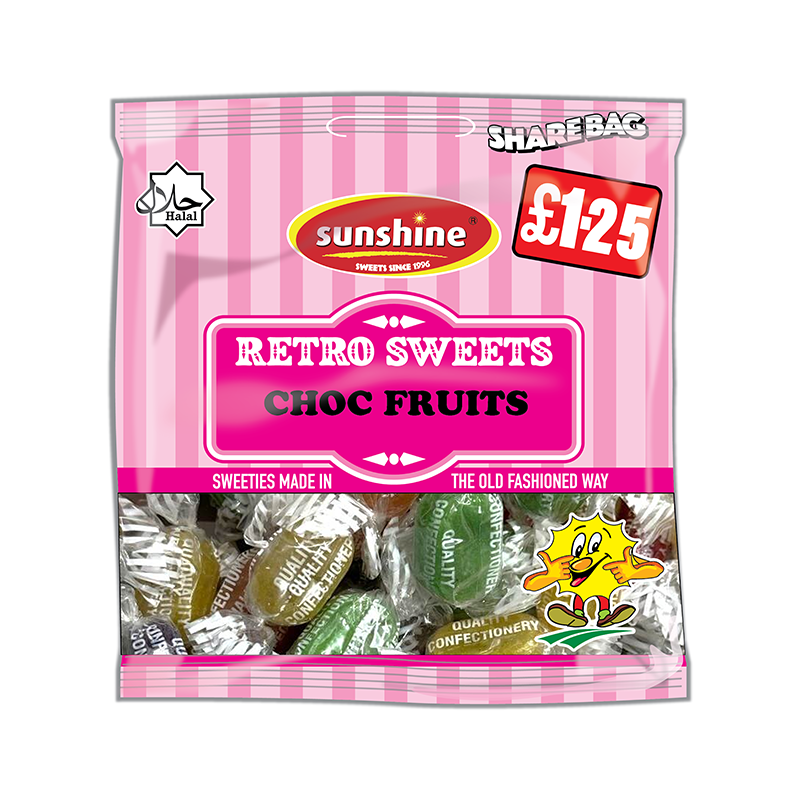 Retro Sweets - Chocolate Fruits - Box of 12