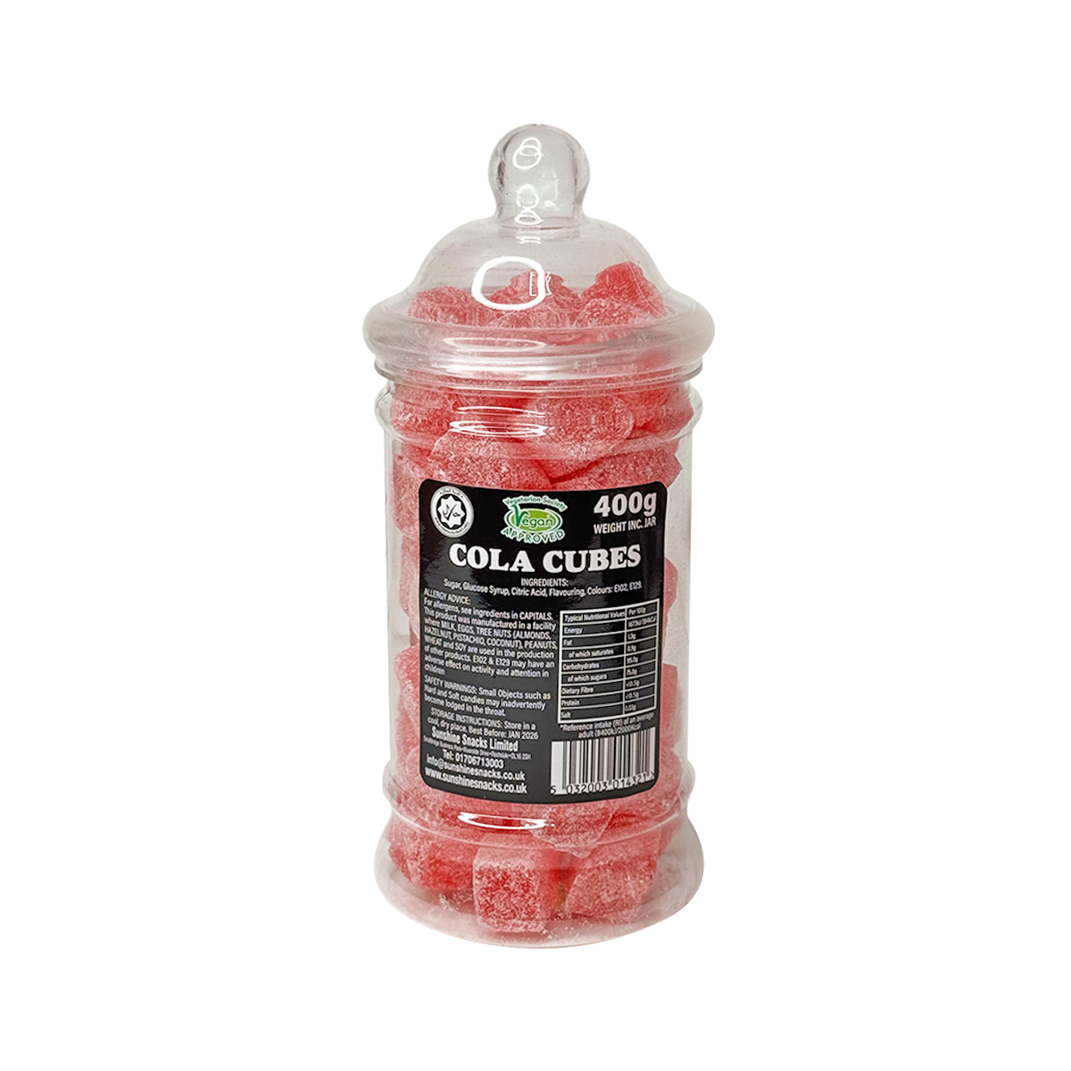 Cola Cubes - Sweet Jar - Box of 6