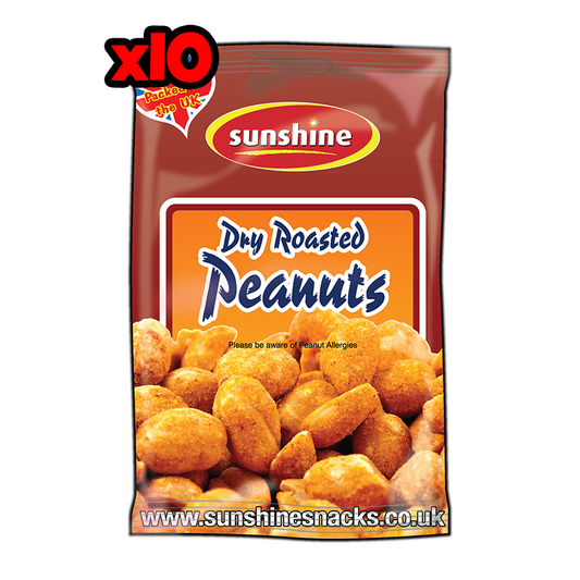 Dry Roasted Peanuts - 1 x 10 Packets (Outer)