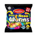 Fizzy Neon Worms - Box of 12