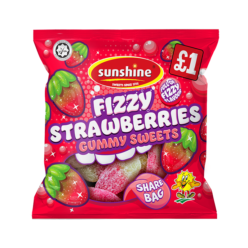 Fizzy Strawberries - Box of 12