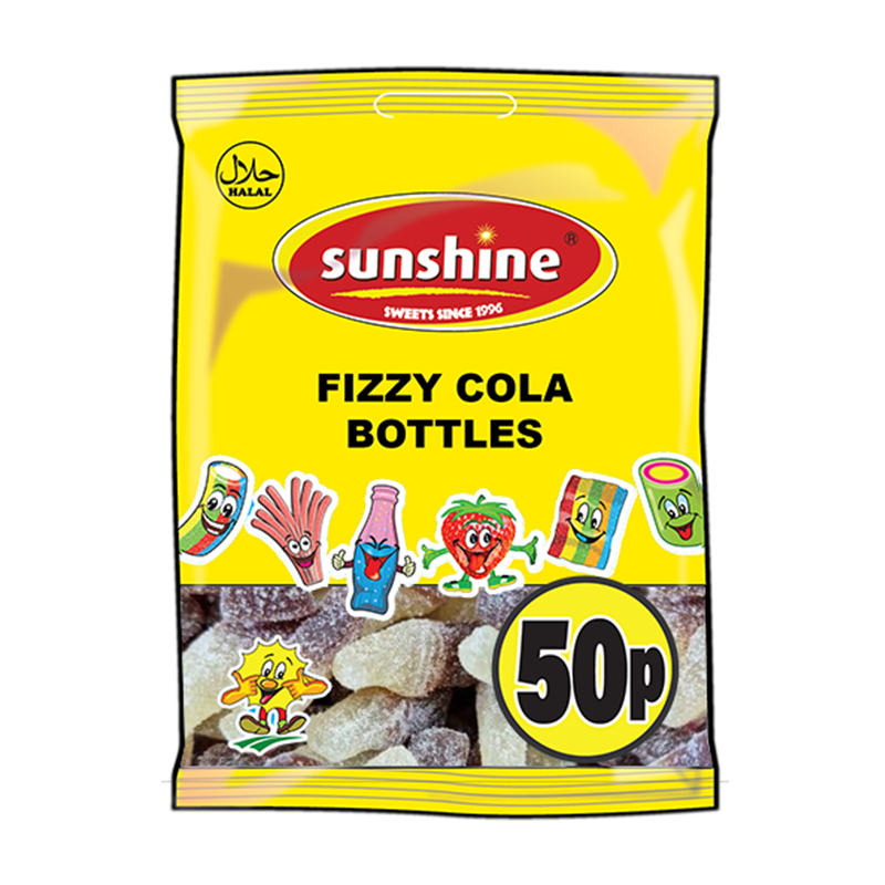 Fizzy Cola Bottles - 1 x 12 Packets (Outer)