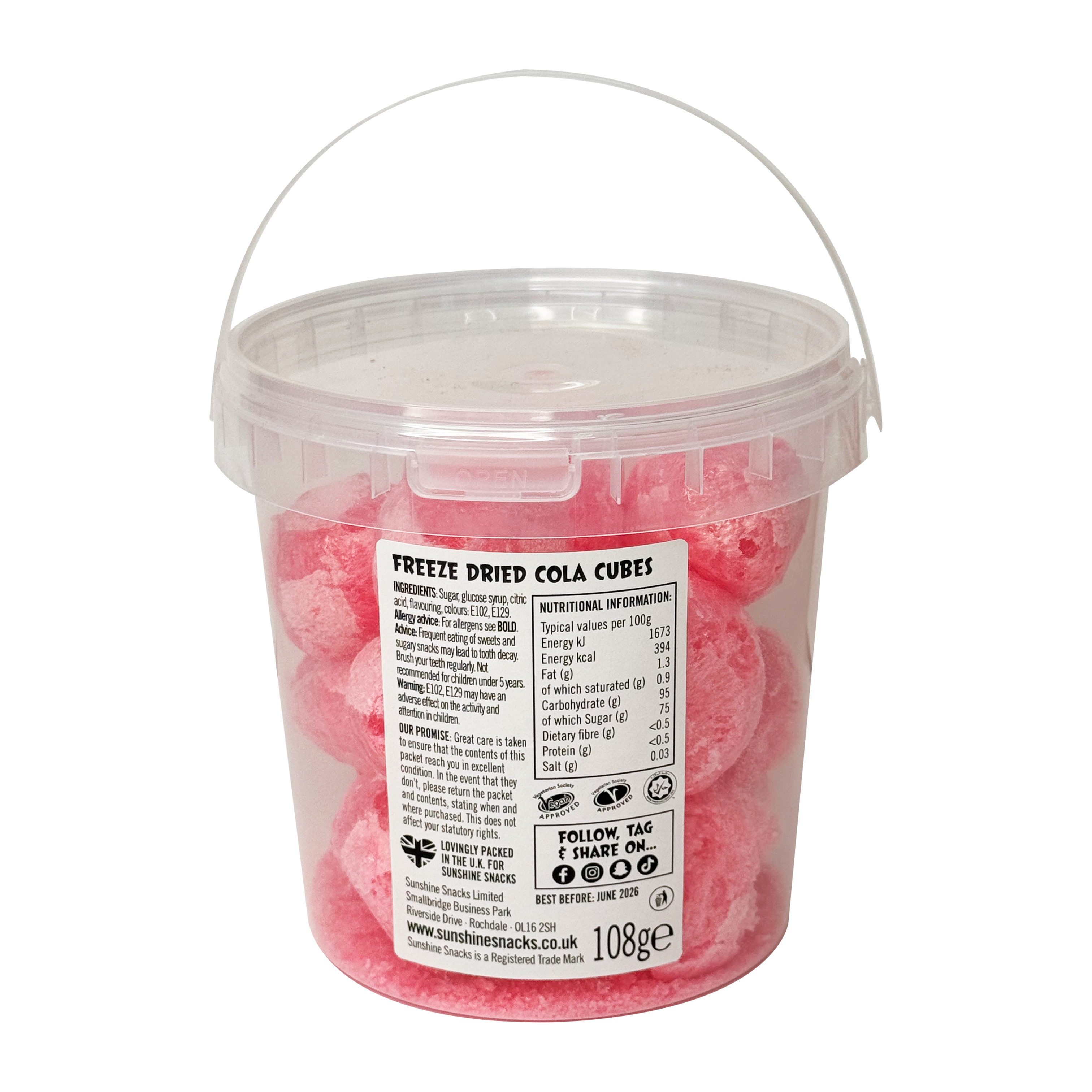 Cola Cubes Bucket F/B - Box of 6