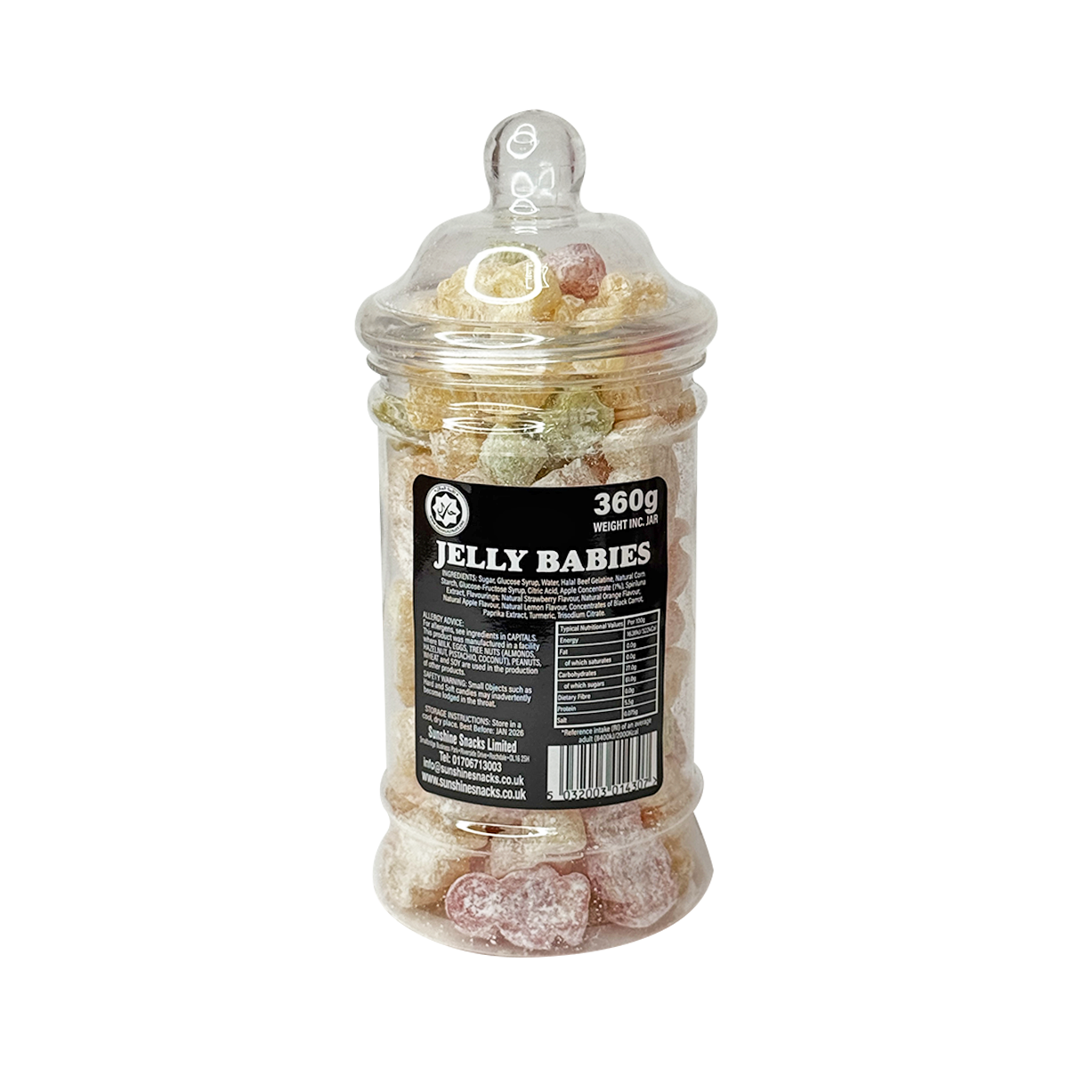 Jelly Babies - Sweet Jar - Box of 6