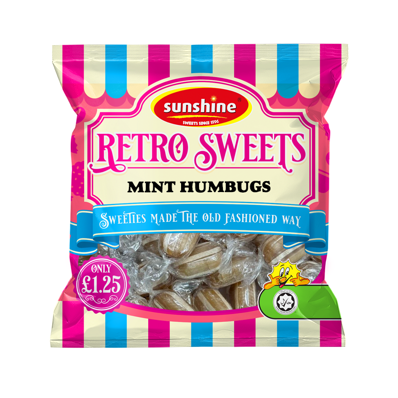 Retro Sweets - Mint Humbugs - Box of 12