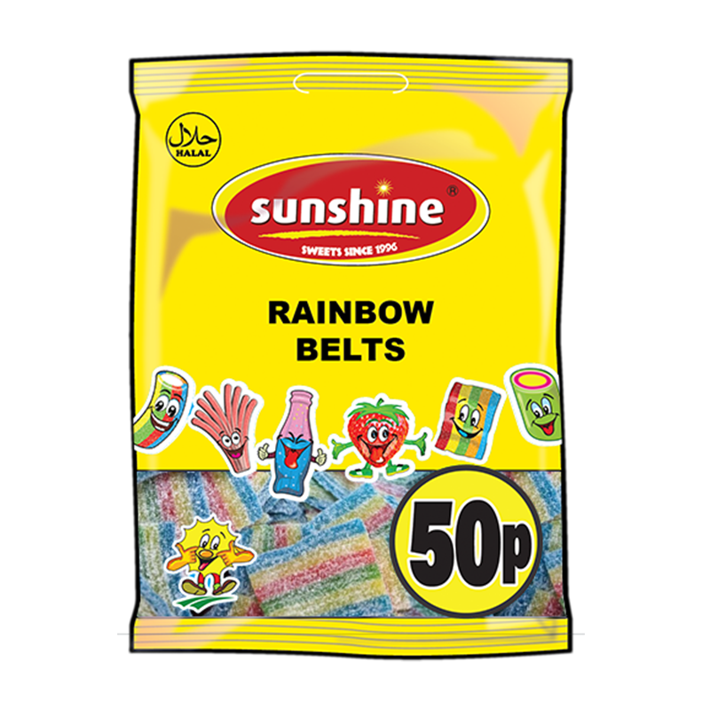 Rainbow Belts - 1 x 12 Packets (Outer)