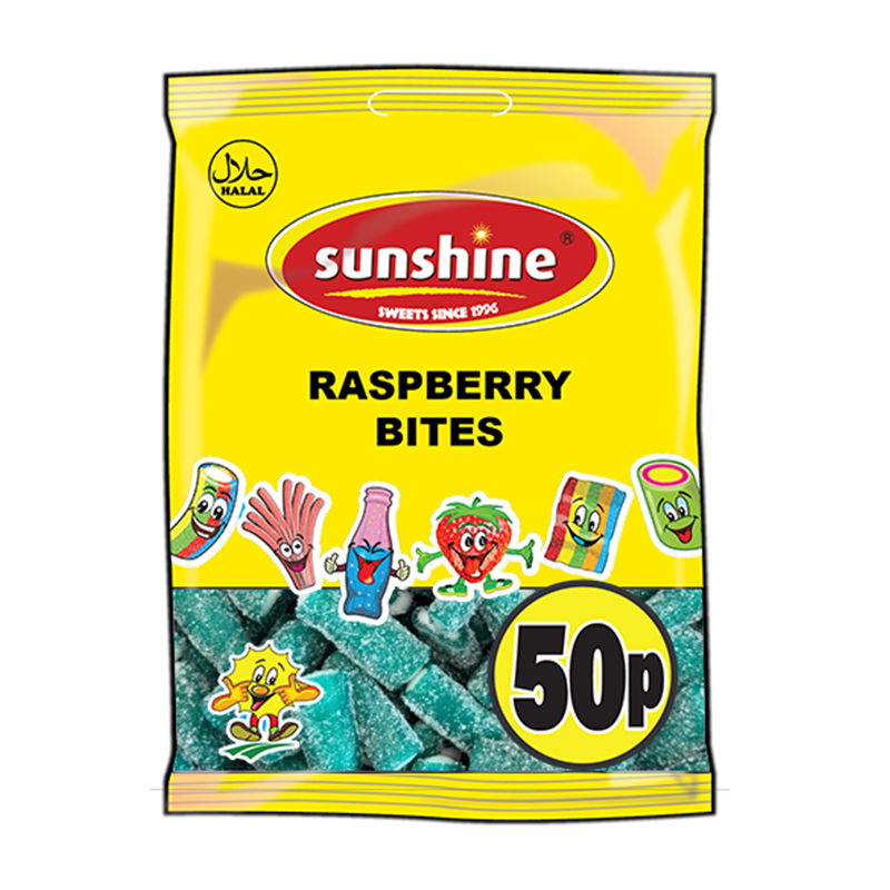 Raspberry Bites - 1 x 12 Packets (Outer)