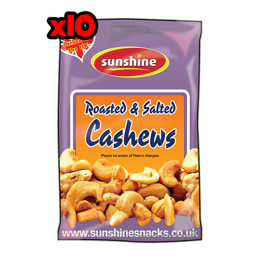 Roasted & Salted Cashews - 1 x 10 Packets (Outer)