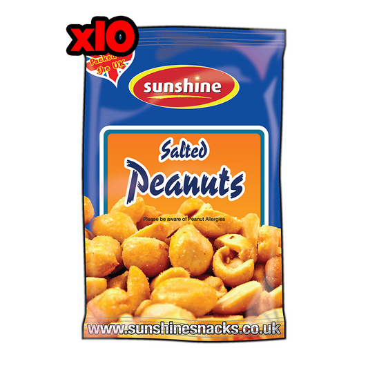 Salted Peanuts - 1 x 10 Packets (Outer)