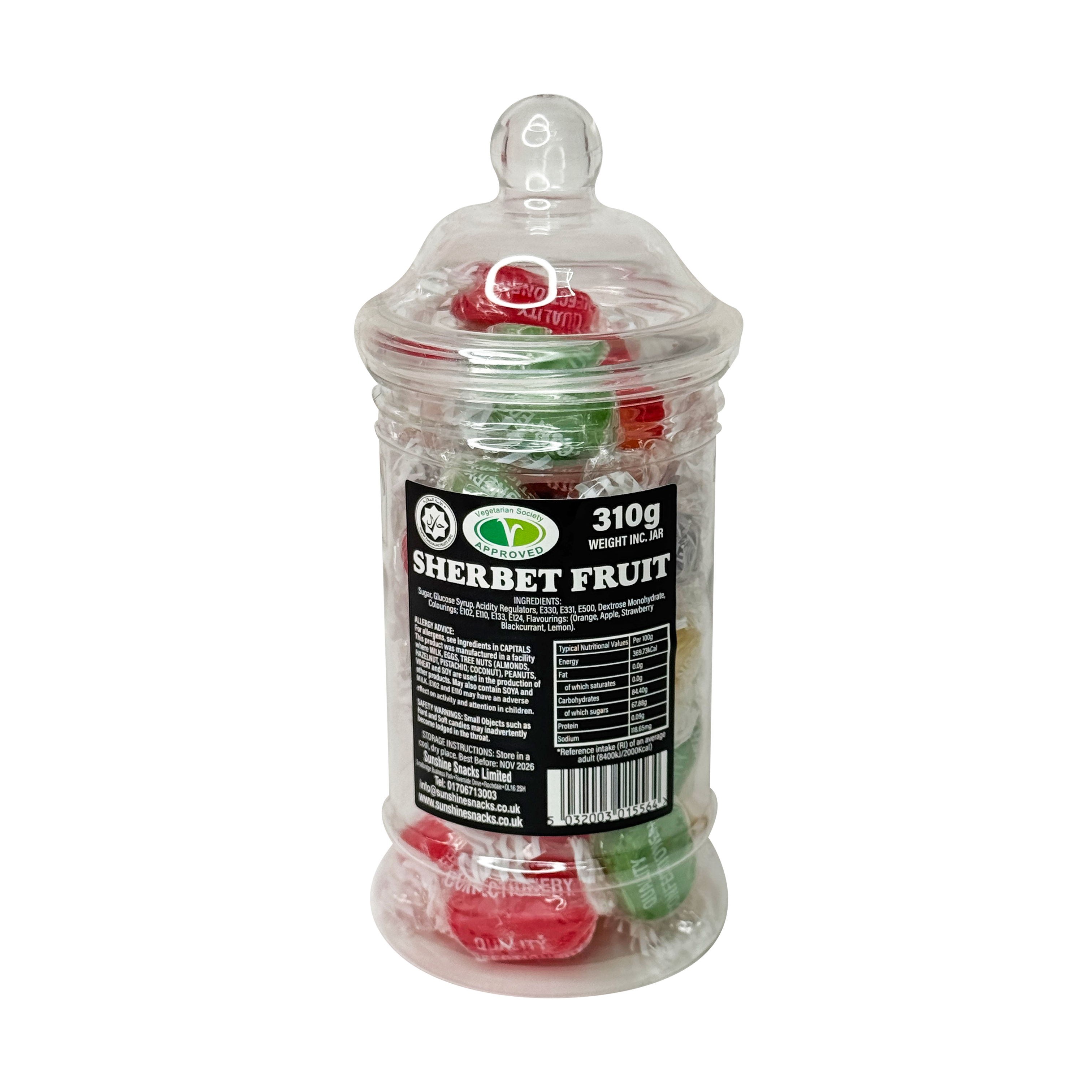 Sherbet Fruit - Sweet Jar - Box of 6