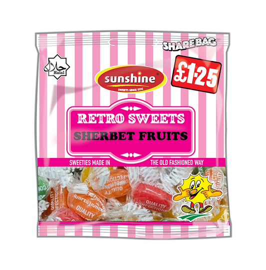 Retro Sweets - Sherbet Fruits - Box of 12