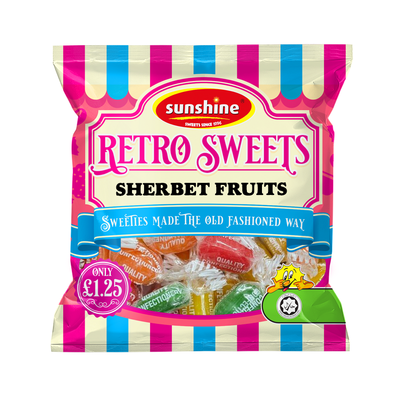 Retro Sweets - Sherbet Fruits - Box of 12