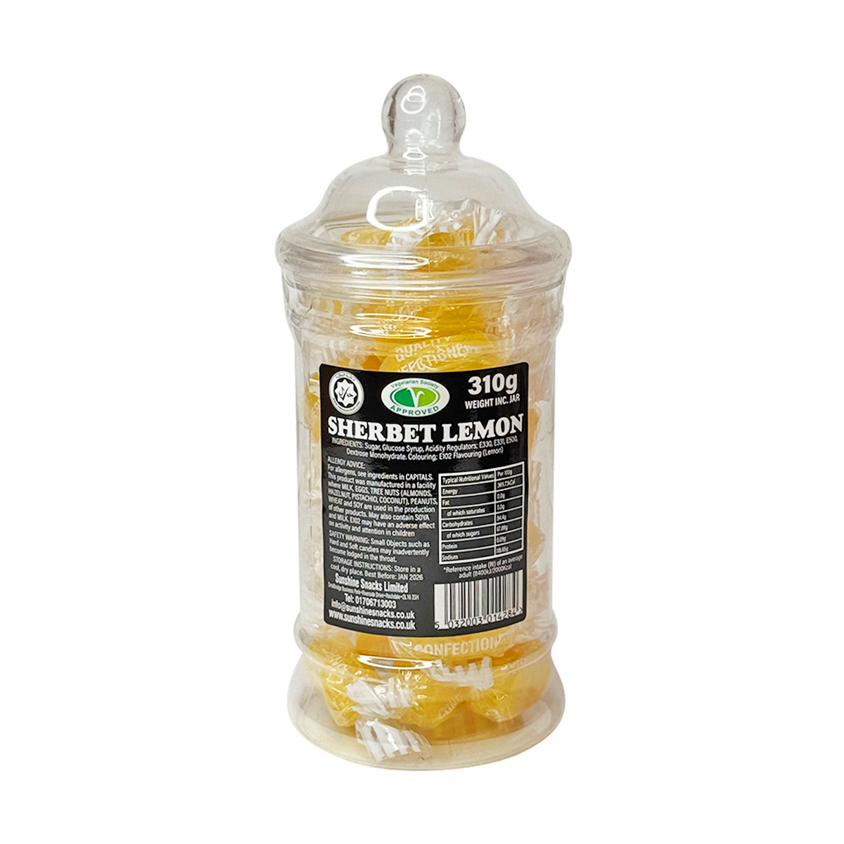 Sherbet Lemon - Sweet Jar - Box of 6