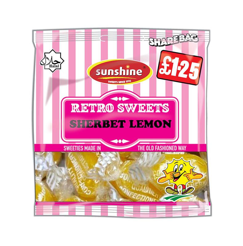 Retro Sweets - Sherbet Lemon - Box of 12