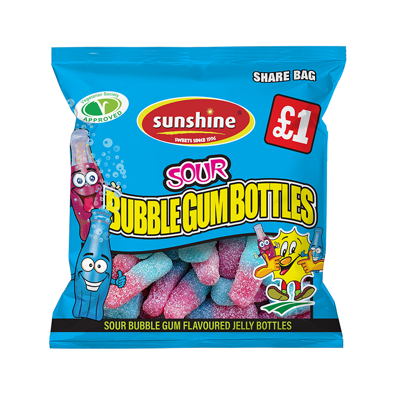 Sour Bubblegum Bottles - Box of 12