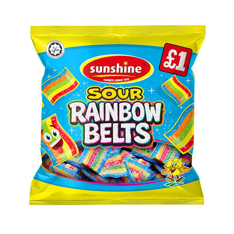 Sour Rainbow Belts - Box of 12