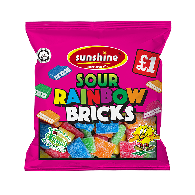 Sour Rainbow Bricks - Box of 12