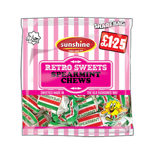 Retro Sweets - Spearmint Chews - Box of 12