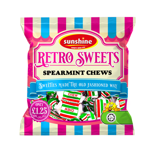 Retro Sweets - Spearmint Chews - Box of 12