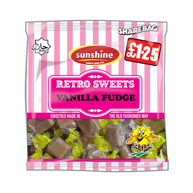 Retro Sweets - Vanilla Fudge - Box of 12