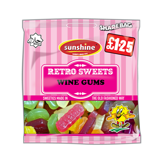 Retro Sweets - Wine Gums - Box of 12