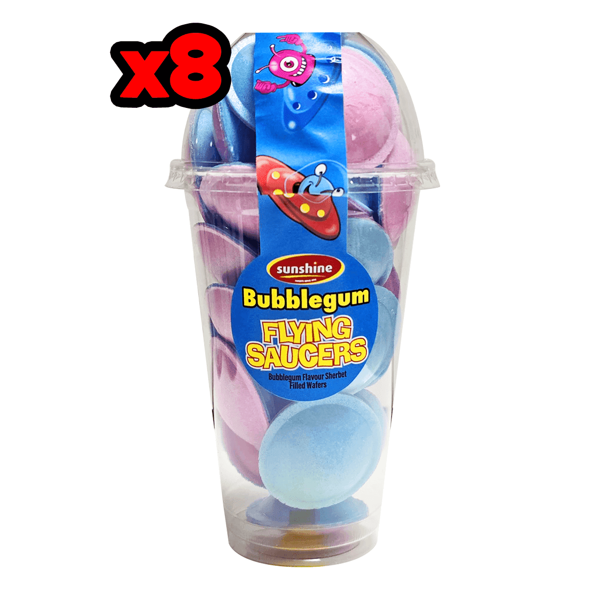 Bubblegum Flying Saucers Cup - Box of 8