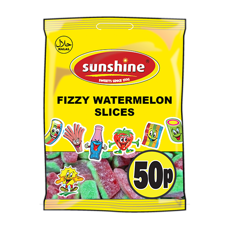 Fizzy Watermelon Slices - 1 x 12 Packets (Outer)