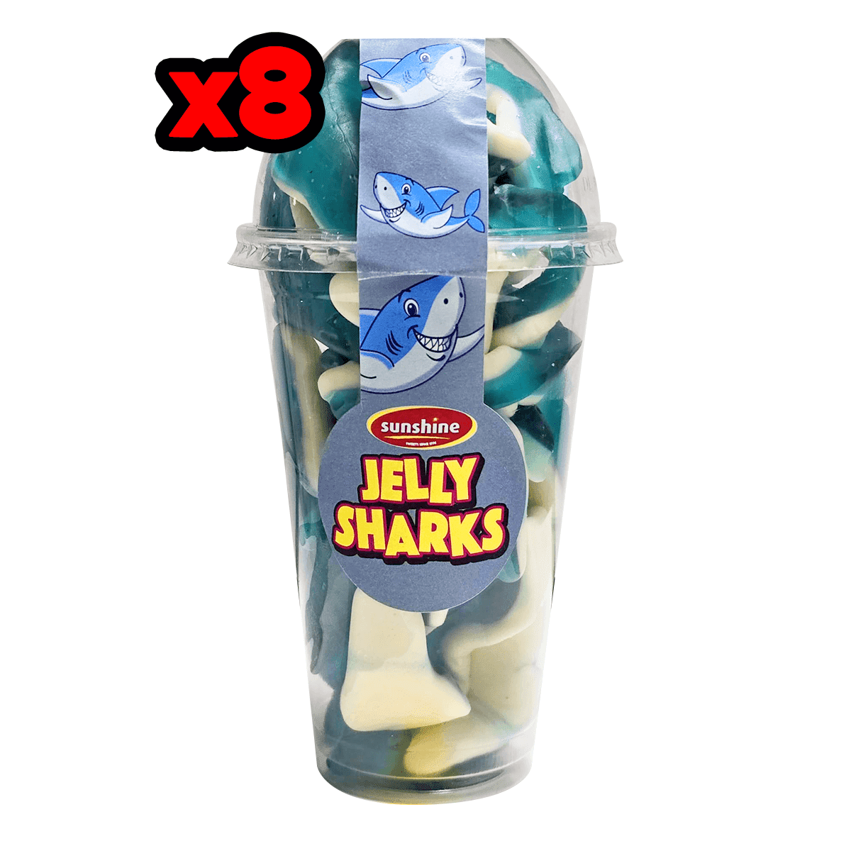 Jelly Sharks Cup - Box of 8